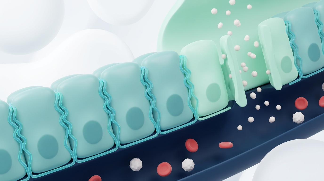 Leaky gut and tight junctions cross-section